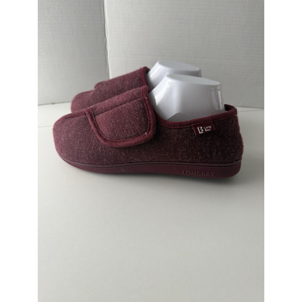 LongBay Womens Slippers Diabetic Shoes 9 maroon